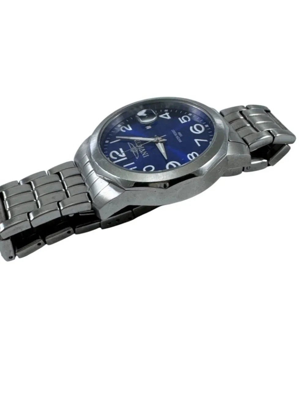 Invicta Quartz Wrist Watch 6607 Japan Movement Blue Face Stainless Steel Date